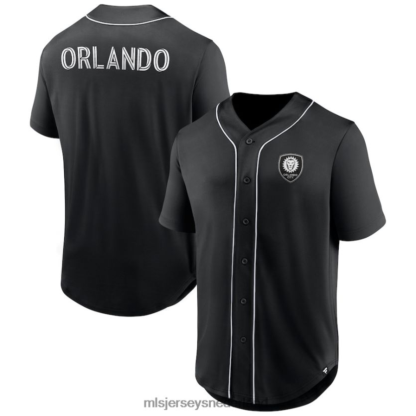 Jersey 6088XJ156 MLS Jerseys Heren Orlando City SC-fanatici met het zwarte merk Baseball Jersey uit de derde periode